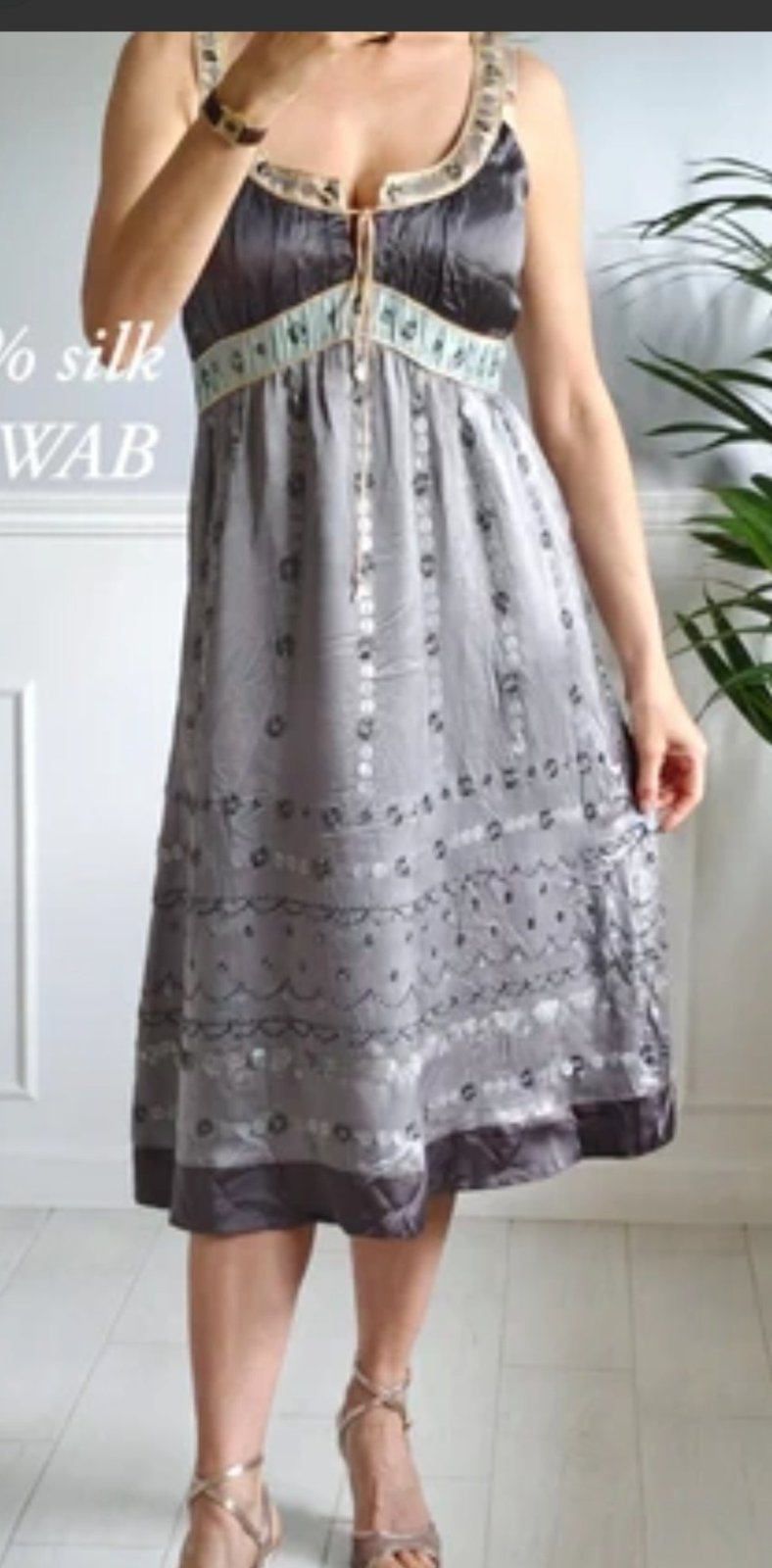 Sublime robe soirée en soie 