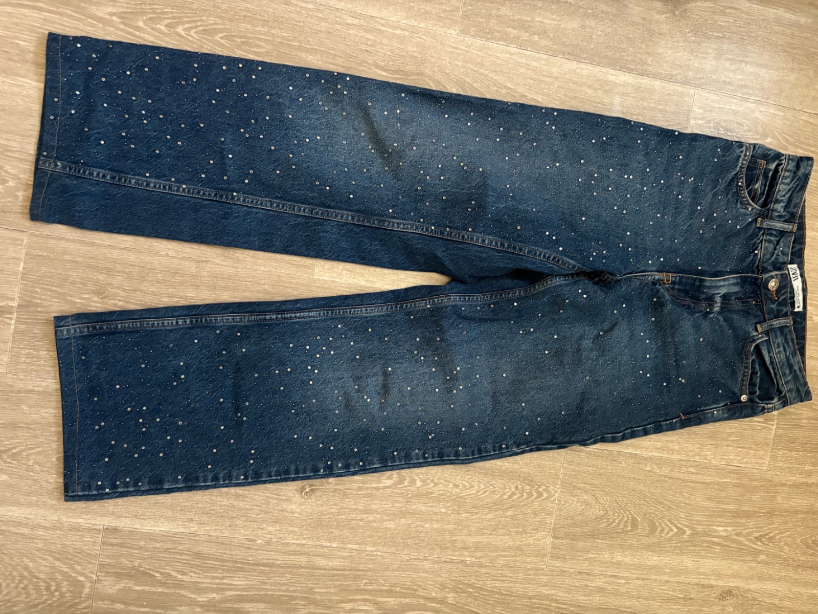 Pantalon jean avec strass