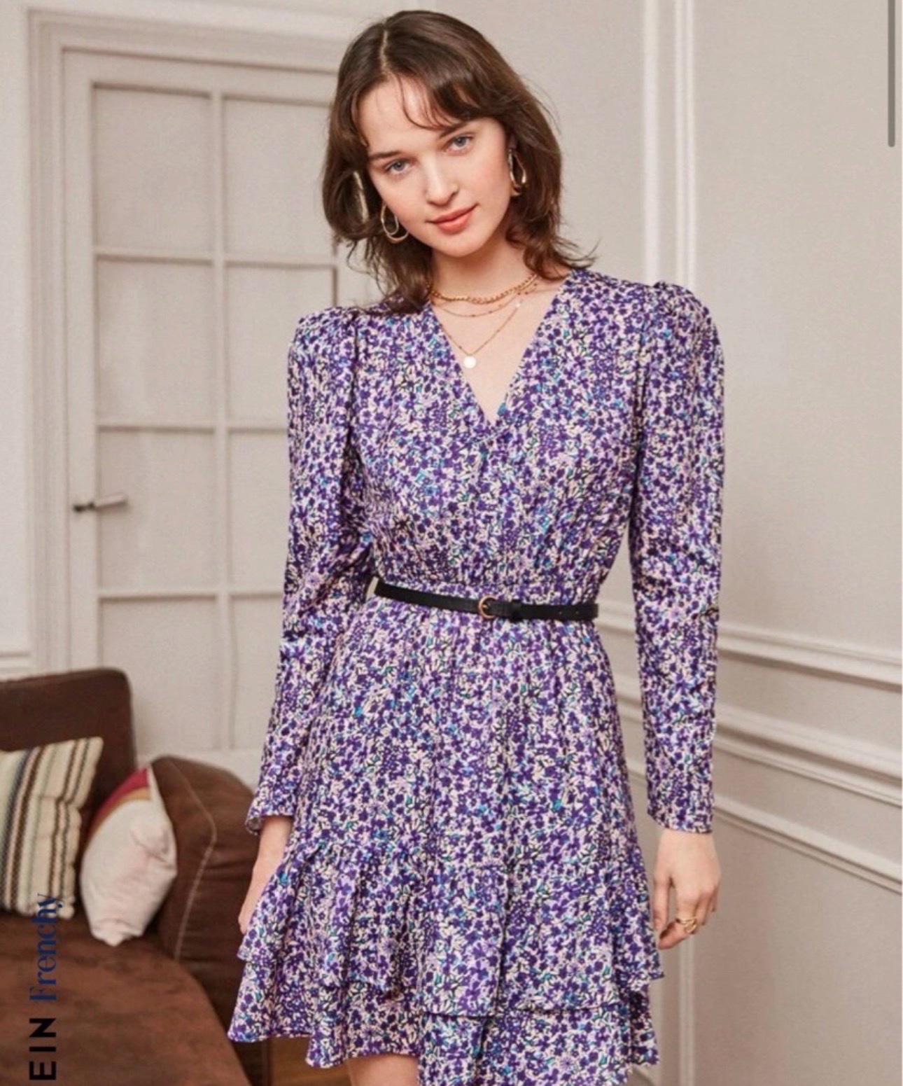 Robe shein fleurie