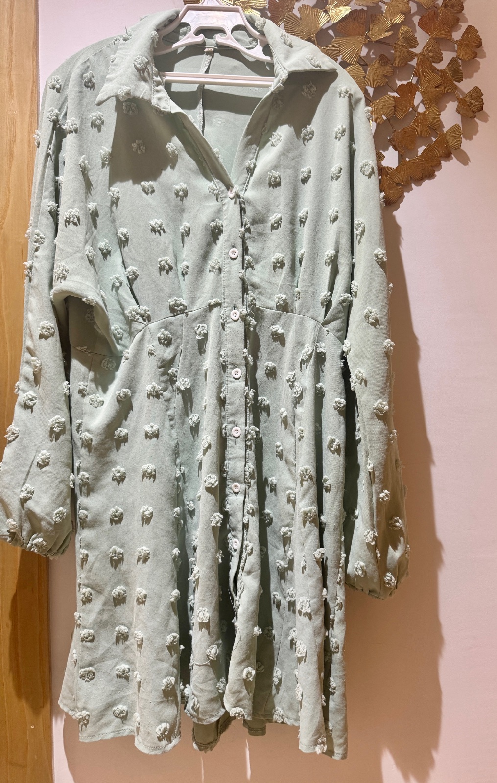 Robe shein vert pastel