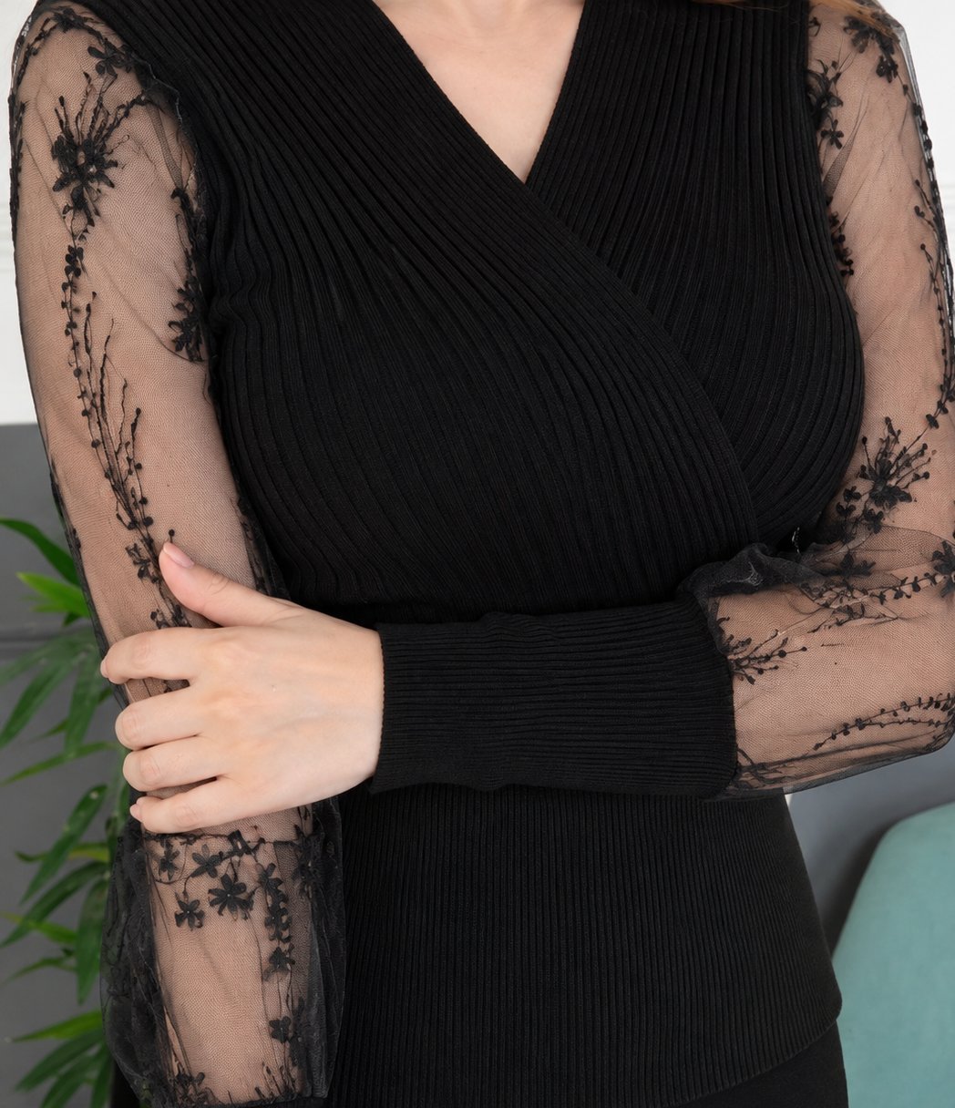 🖤 Élégance Nocturne – Dentelle & Raffinement ✨