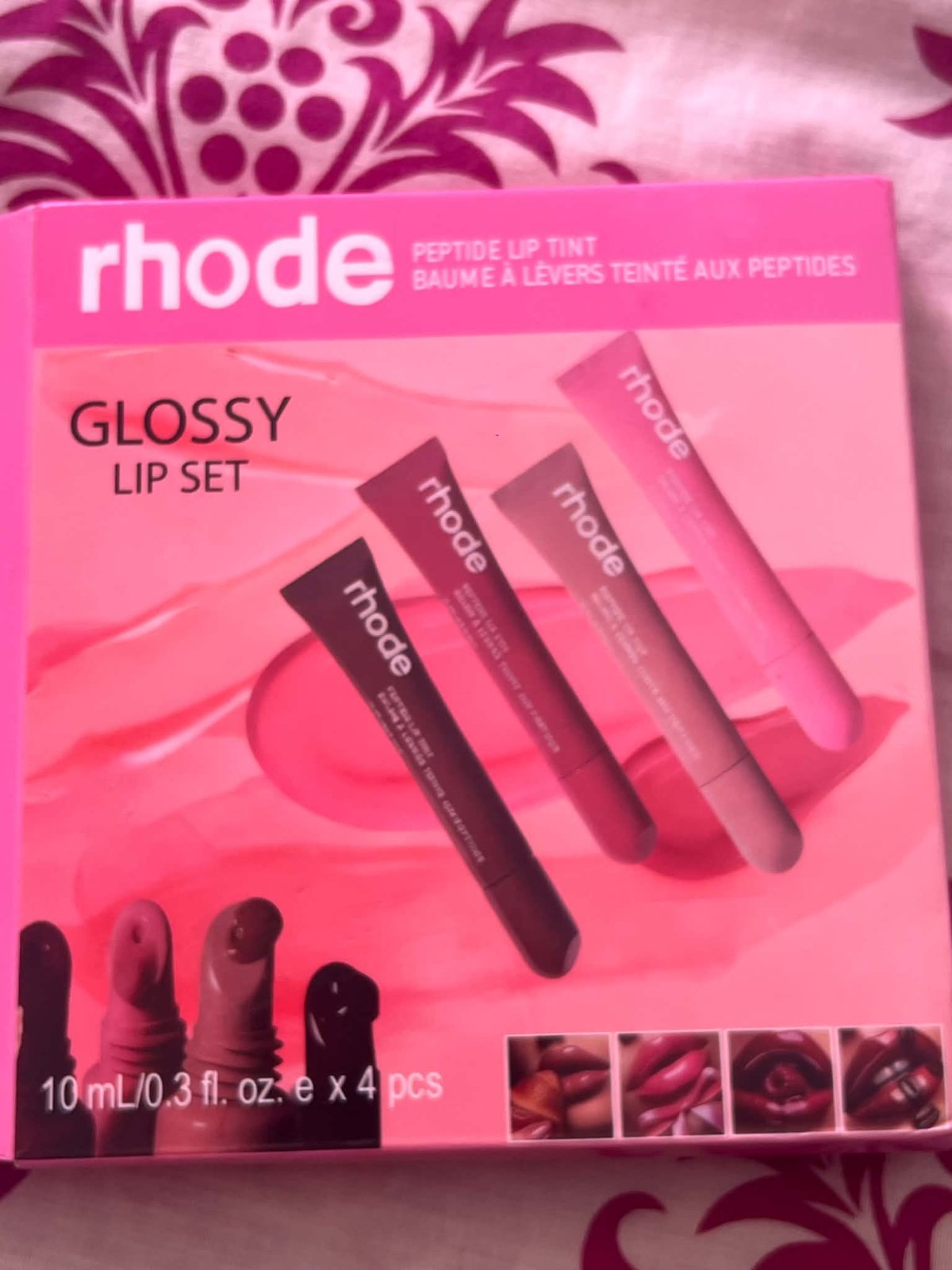 Pack 4 lip gloss