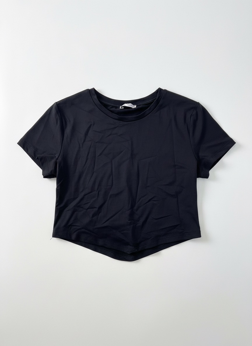 Top noir Bershka 