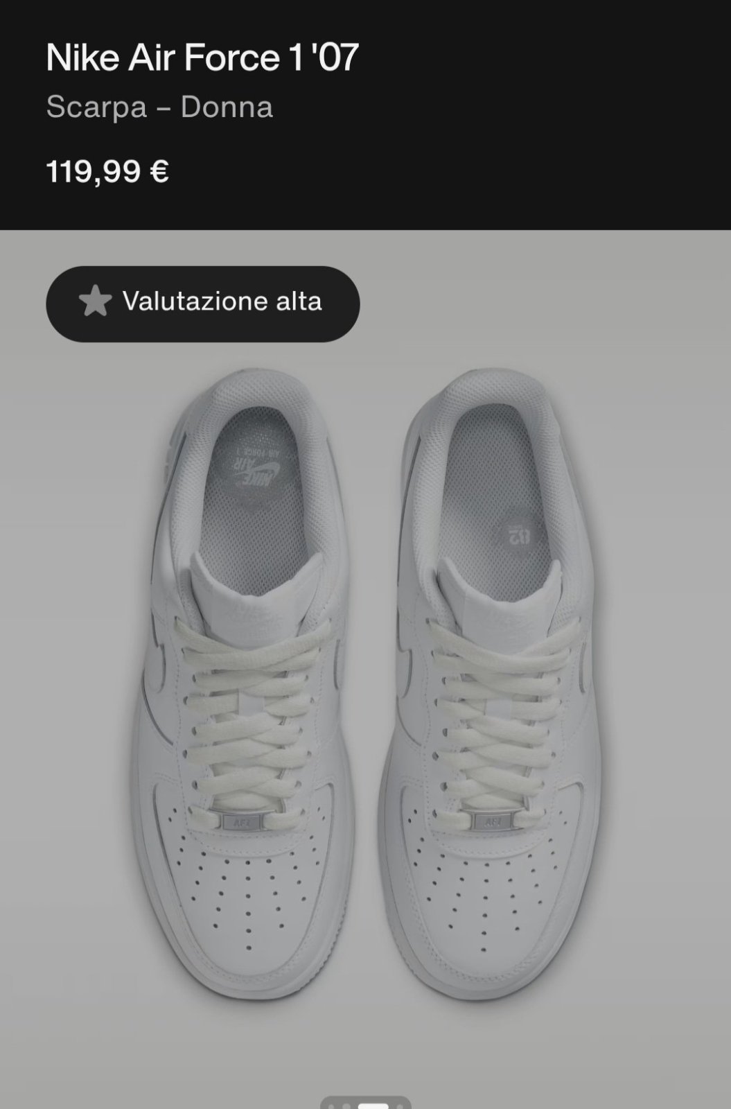 Scarpa.Nike Air Force 1