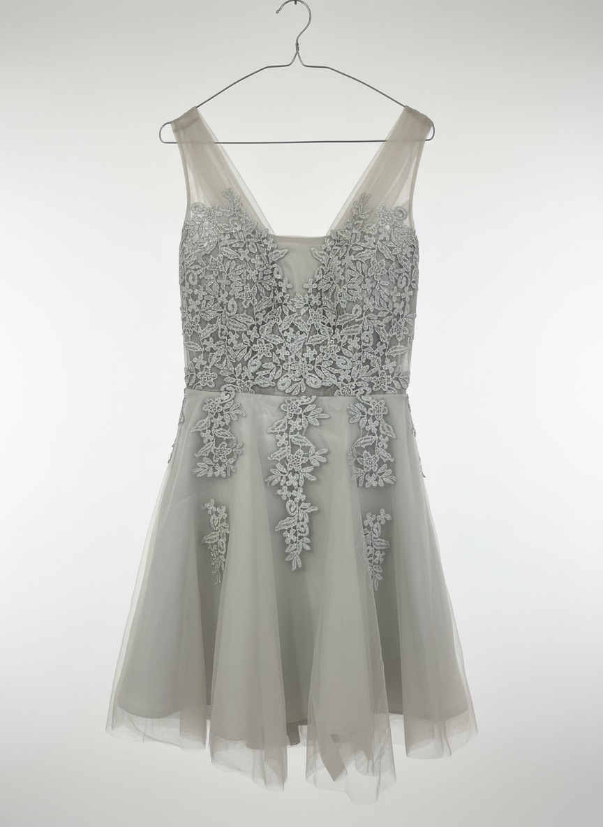 Robe soirée gris  