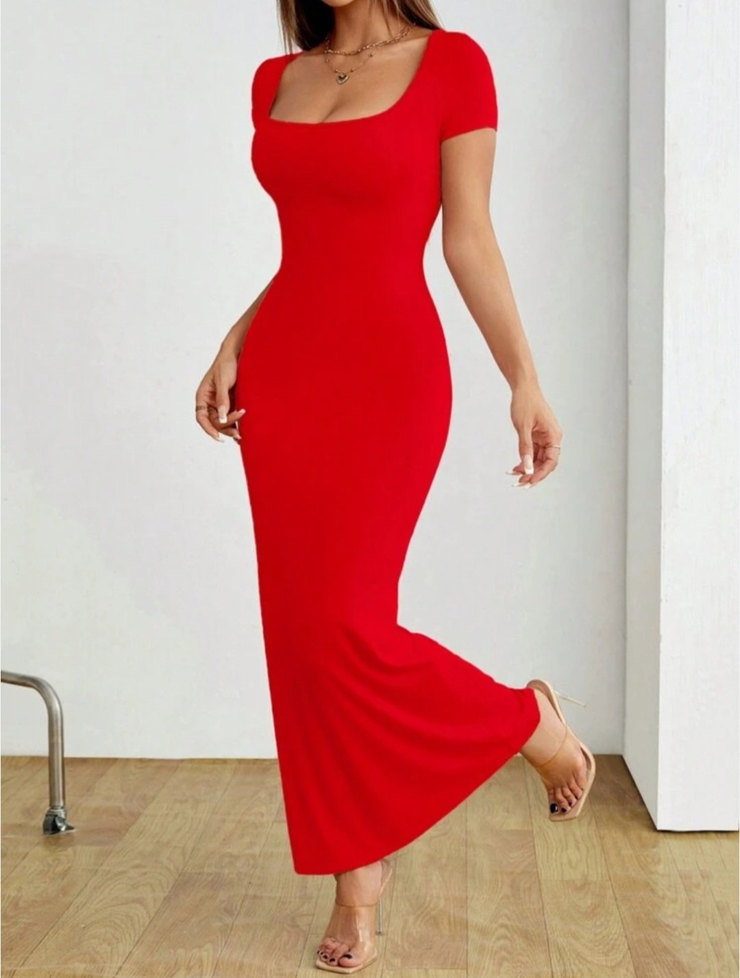 Robe maxi rouge