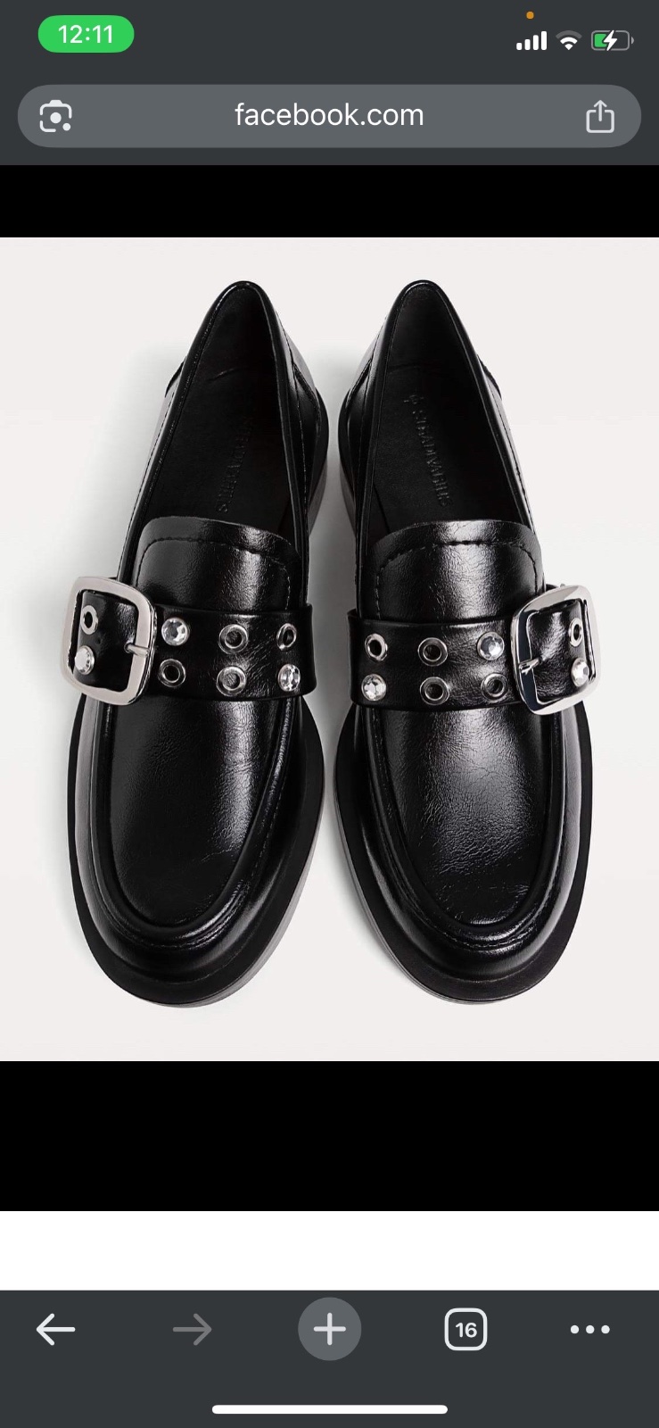 Moucassin noir stradivarius 