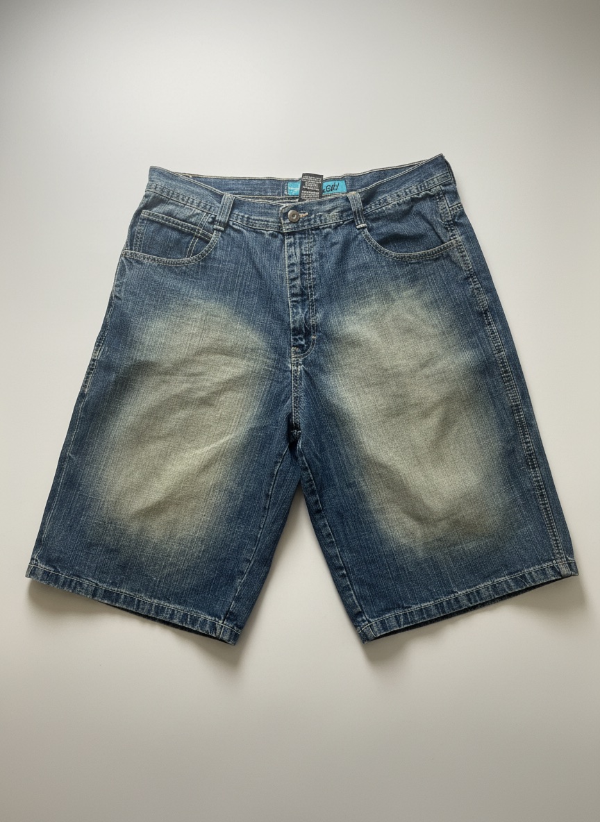 Jorts Denim Bleu
