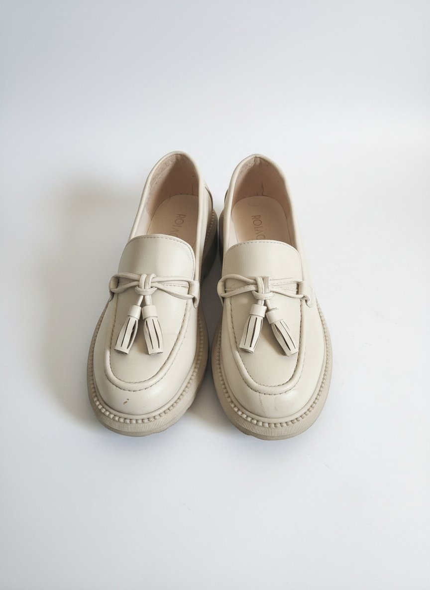 Chaussure derbie beige