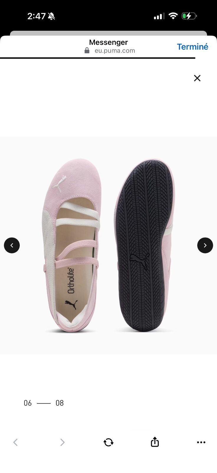 Chaussures en suède Speedcat Ballet Femme