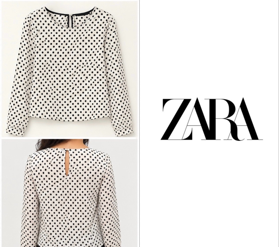 Chemise Zara à Pois 