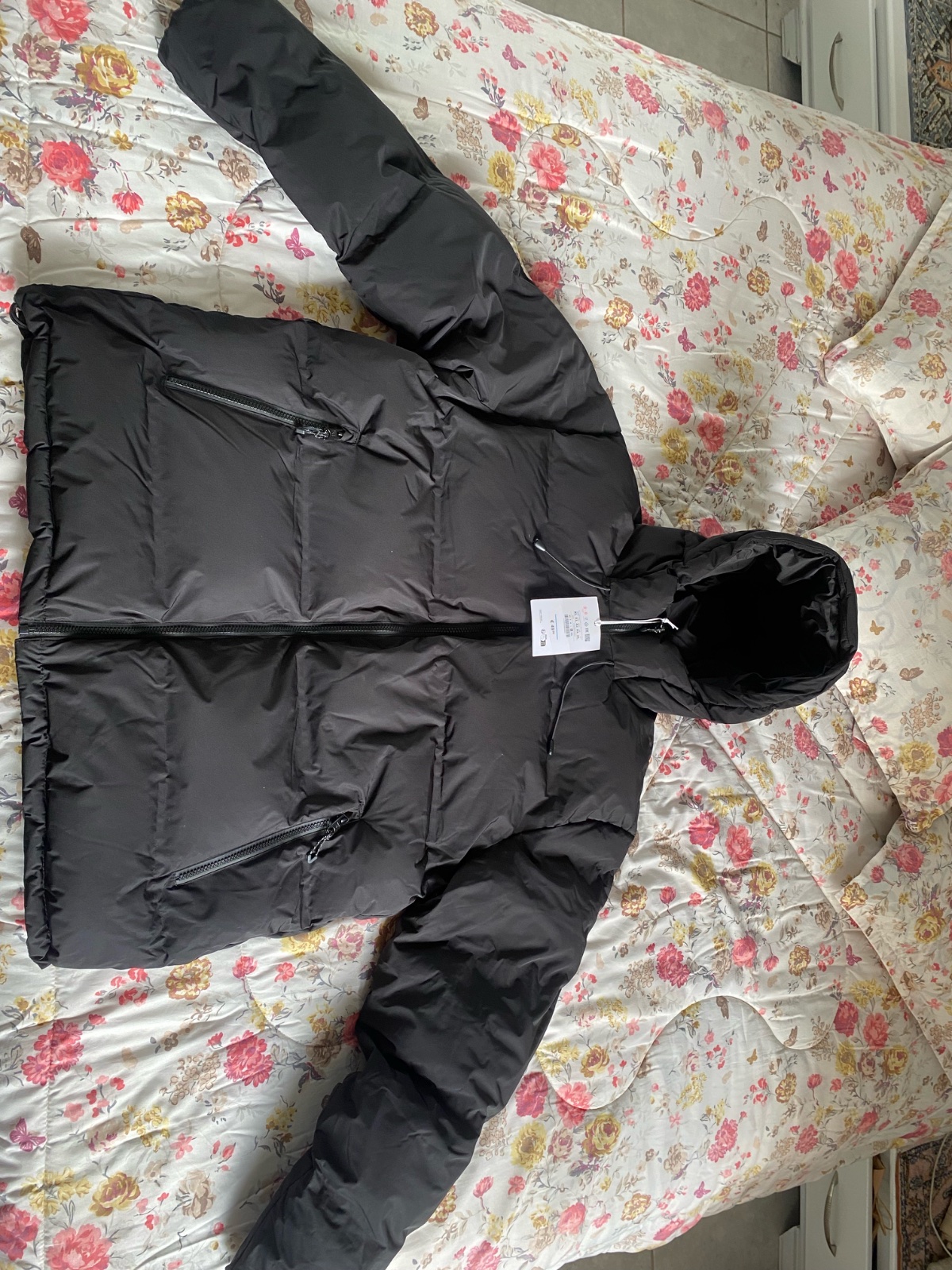 Doudoune thermosoudée à capuche