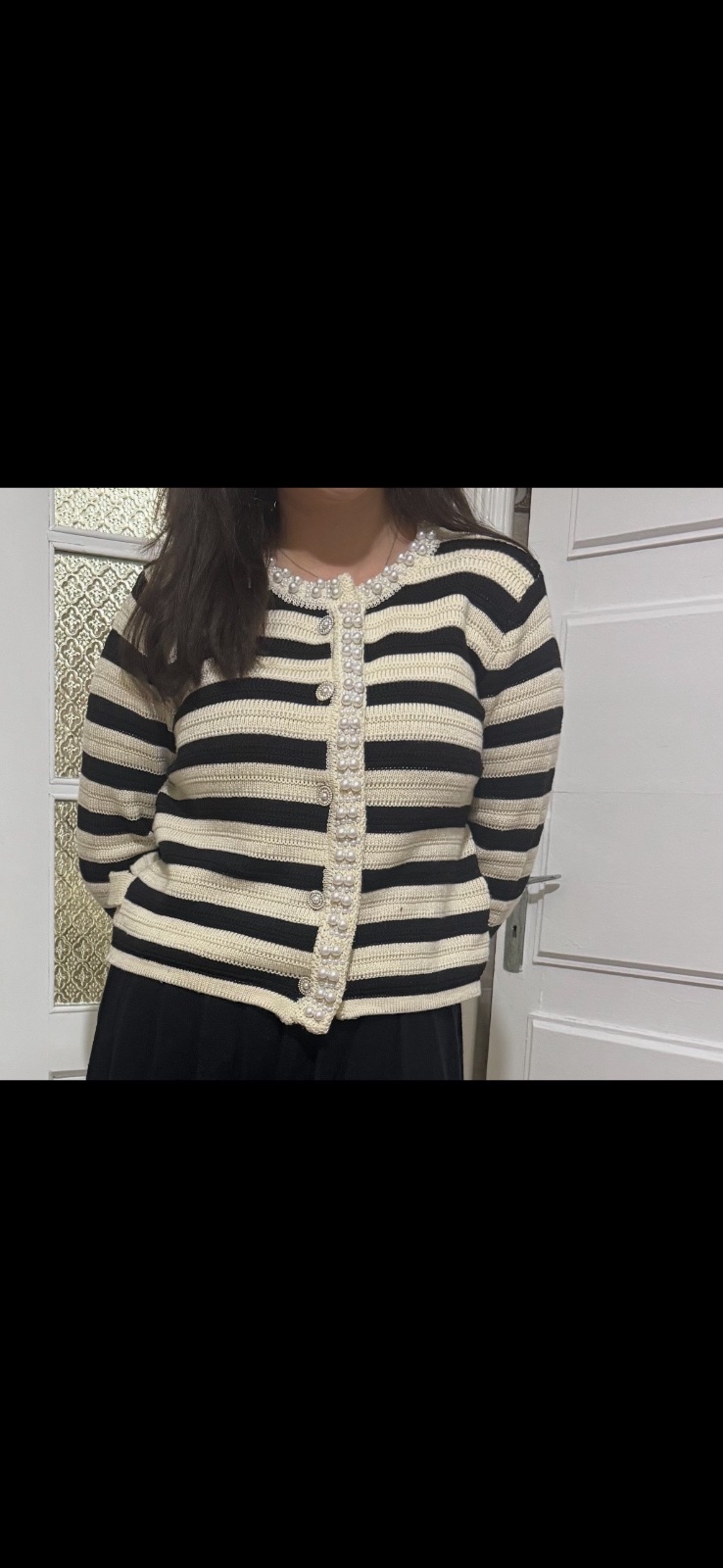 Cardigan avec les perles
