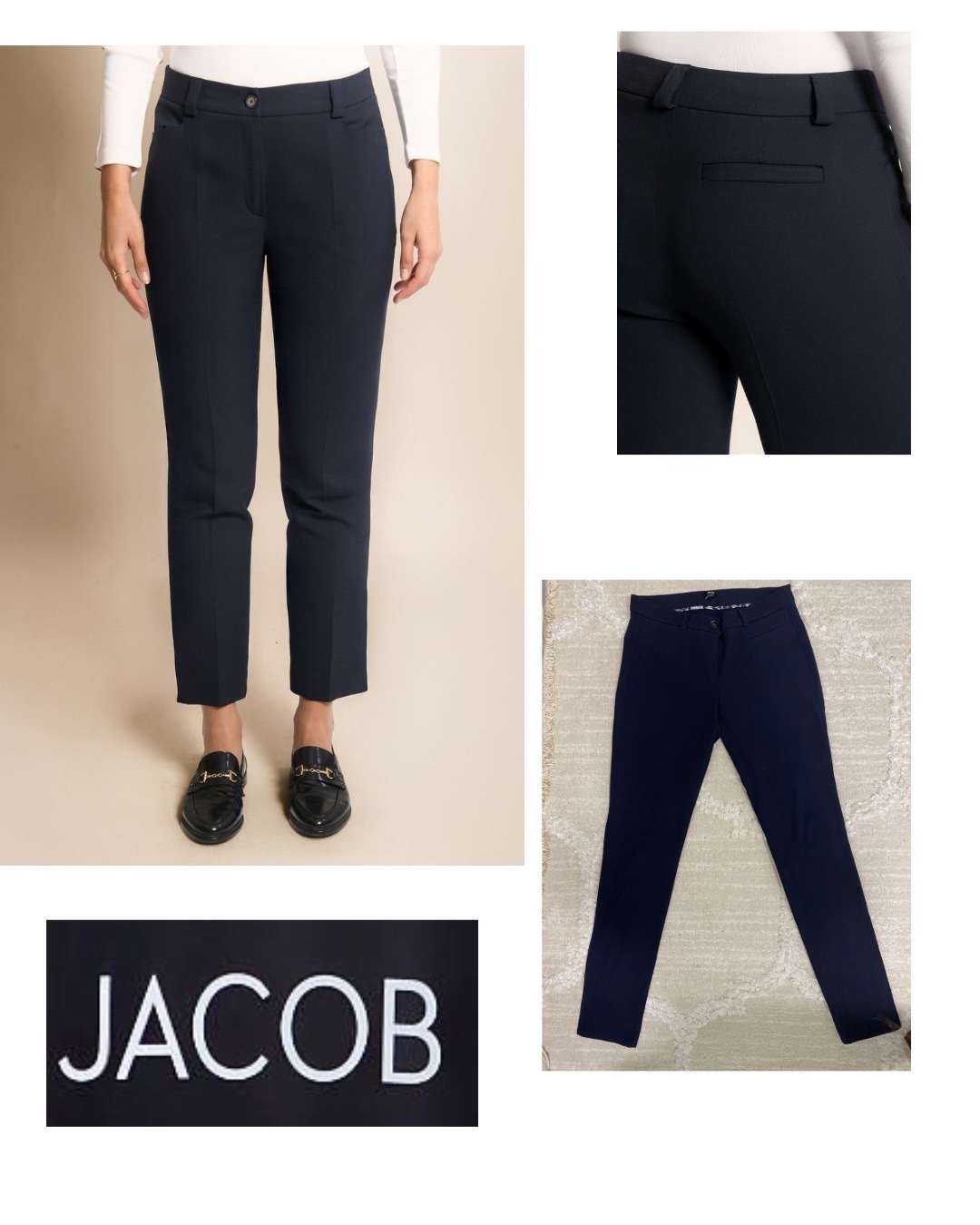 Pantalon Chino bleu marine - JACOB 