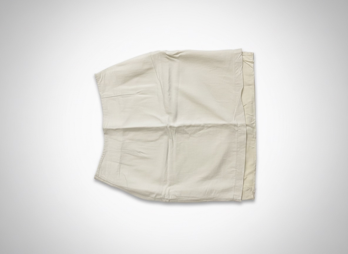 Jupe en lin 9amraya crème vrai vintage 