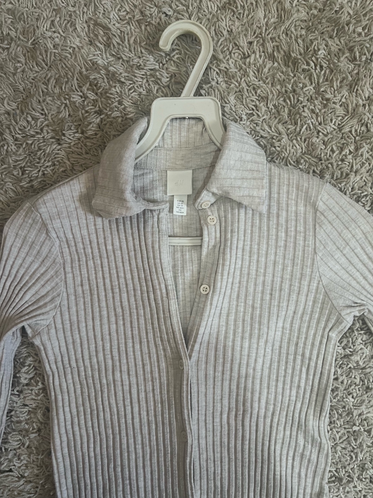 Robe longue boutonnée en maille