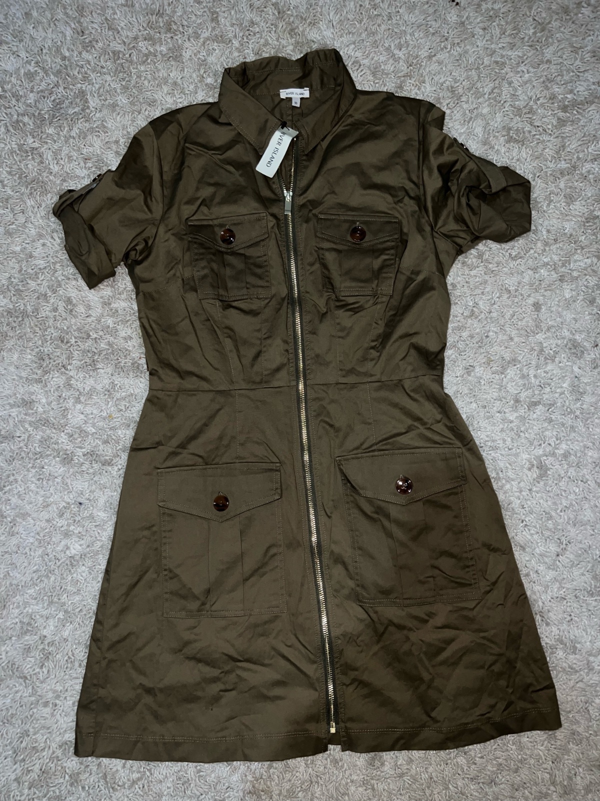 Robe vert kaki