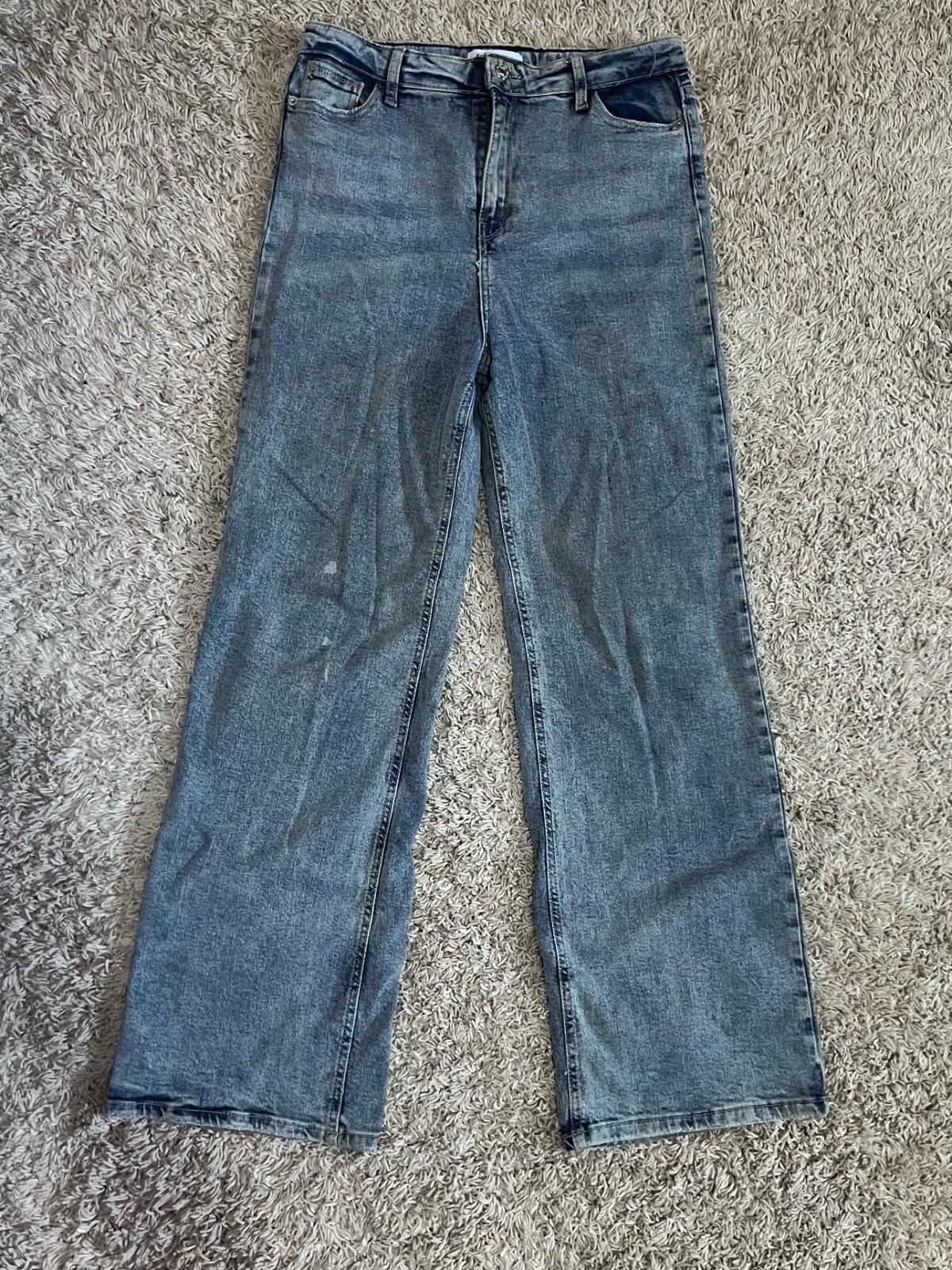 Jean coupe large bleu clair