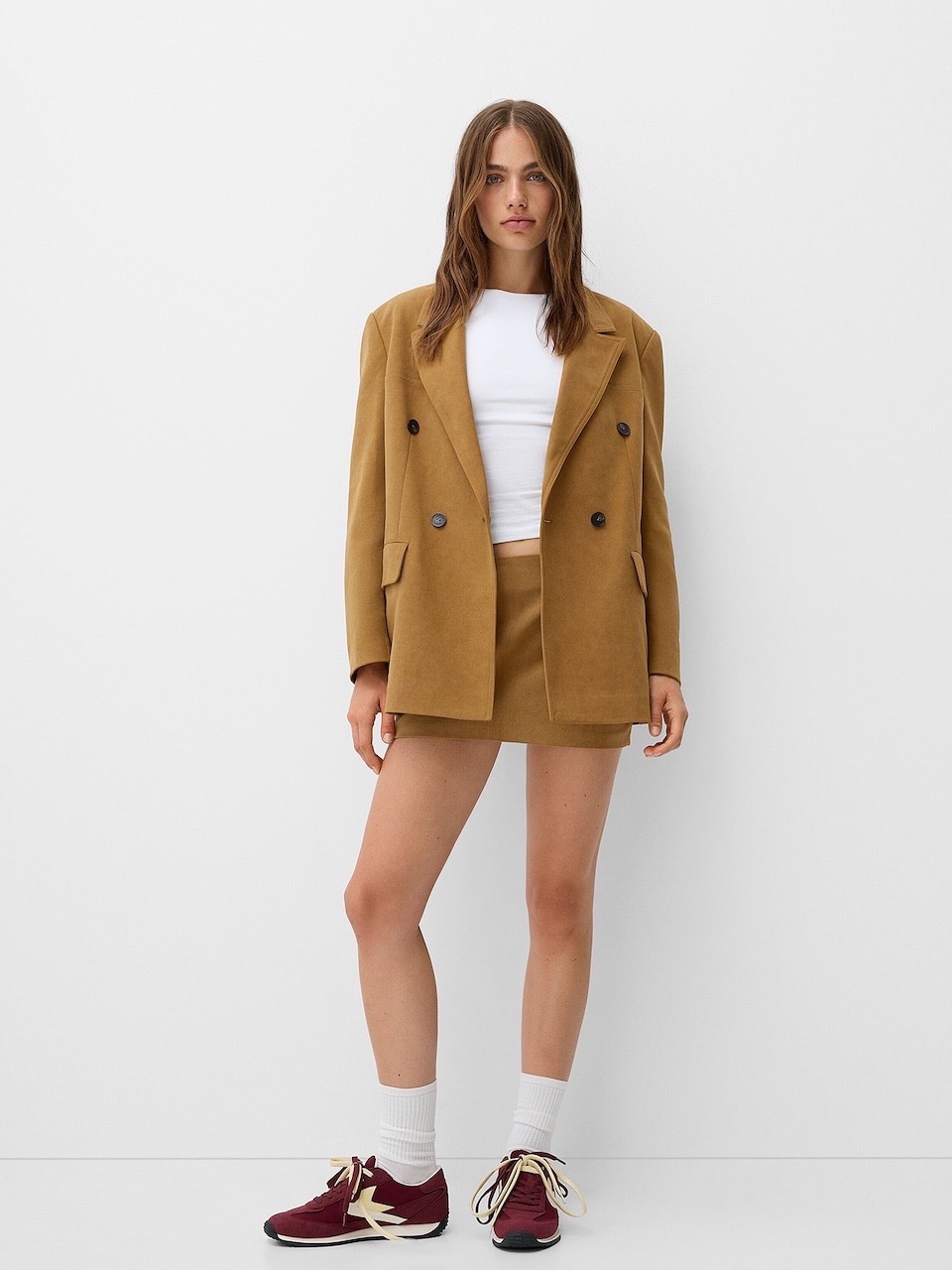Camel Mini Skirt