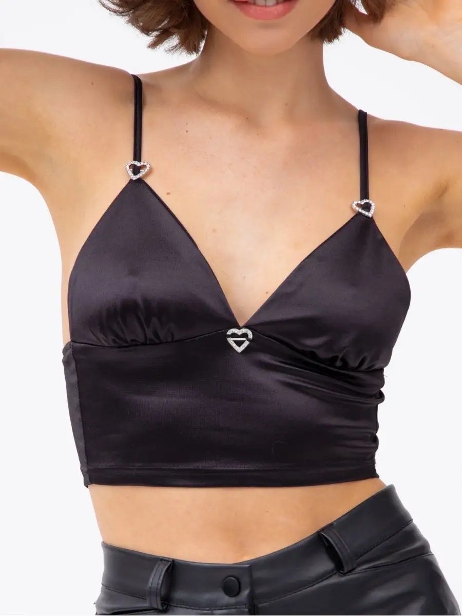 Y2k Spaghetti Strap Crop Top