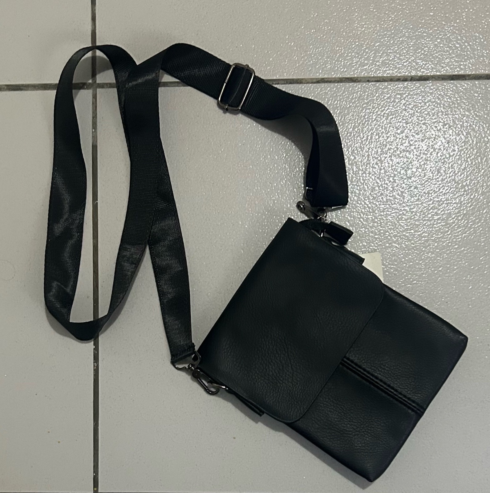 Sac Crossbody Noir Similicuire Neuf