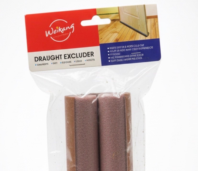 2 Bas de porte double boudin isolant en mousse, une solution pratique pour optimiser l'isolation thermique et phonique du logement. Longueur: 97cm