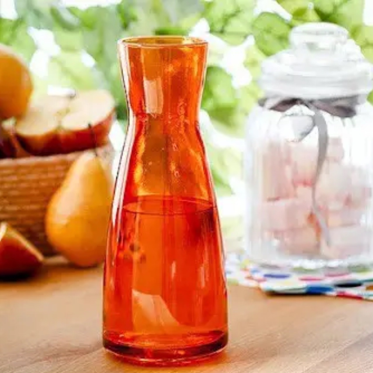 Vase / Carafe orange par l'Italien Bormioli 🧡