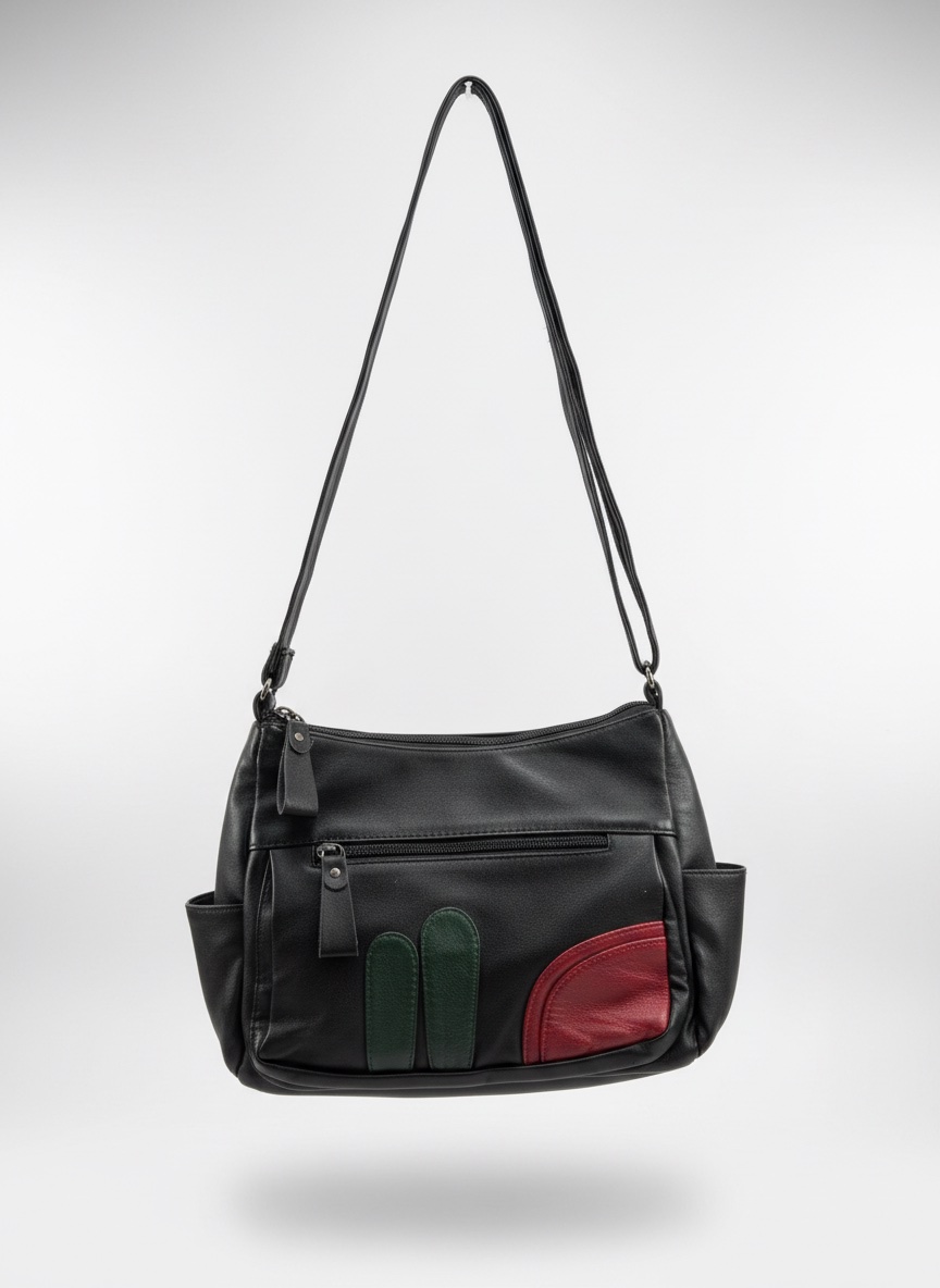 Sac semi-cuir, très souple et pratique 🖤 Jamais utilisé