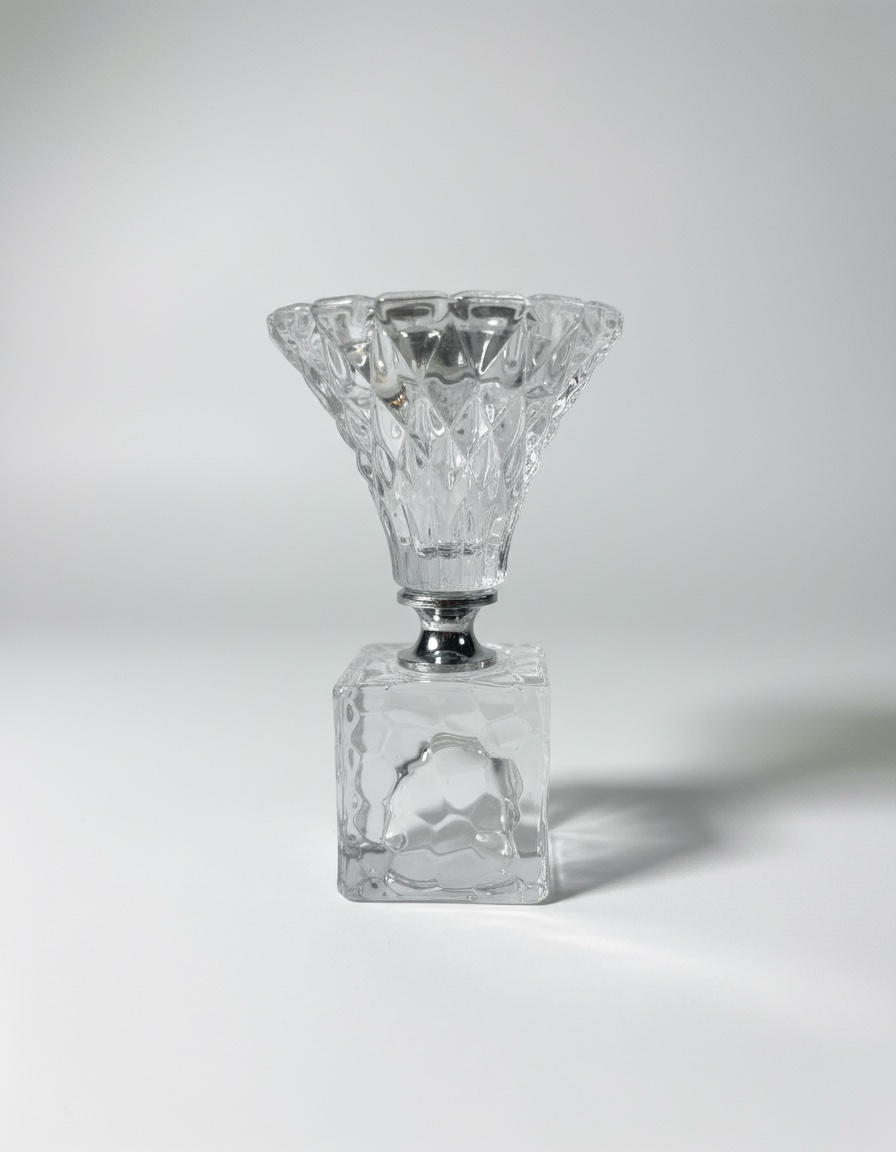 Encensoir en crystal avec métal argent.