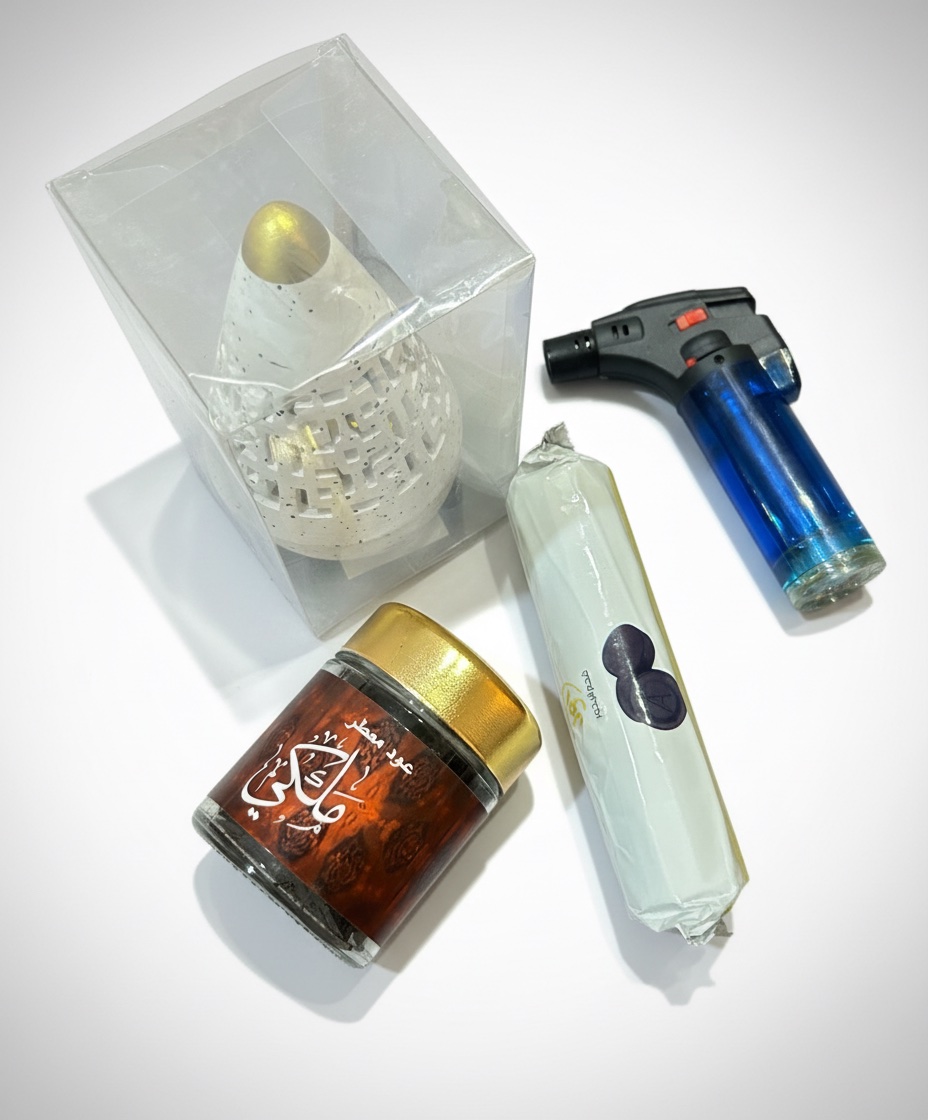 Le pack complet: مبخرة✨فحم✨بخور✨ولاّعة