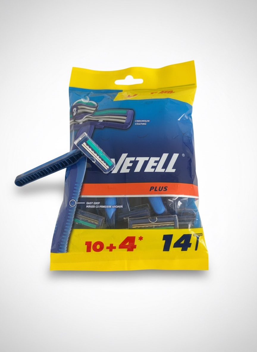 Rasoirs à double lames Wetell (10+4 pcs.) à un prix WAW et même design que Gilette.