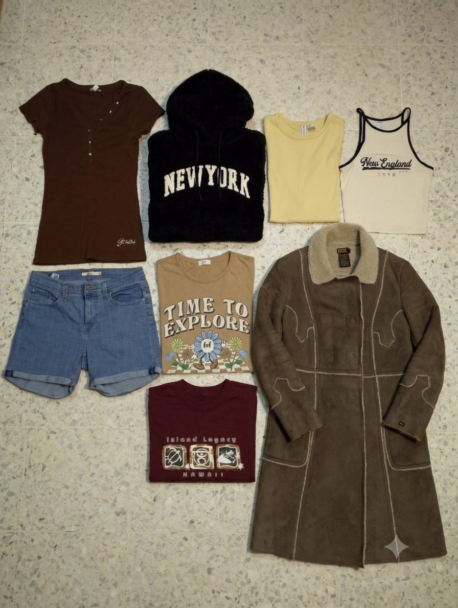 Beaucoup de vêtements