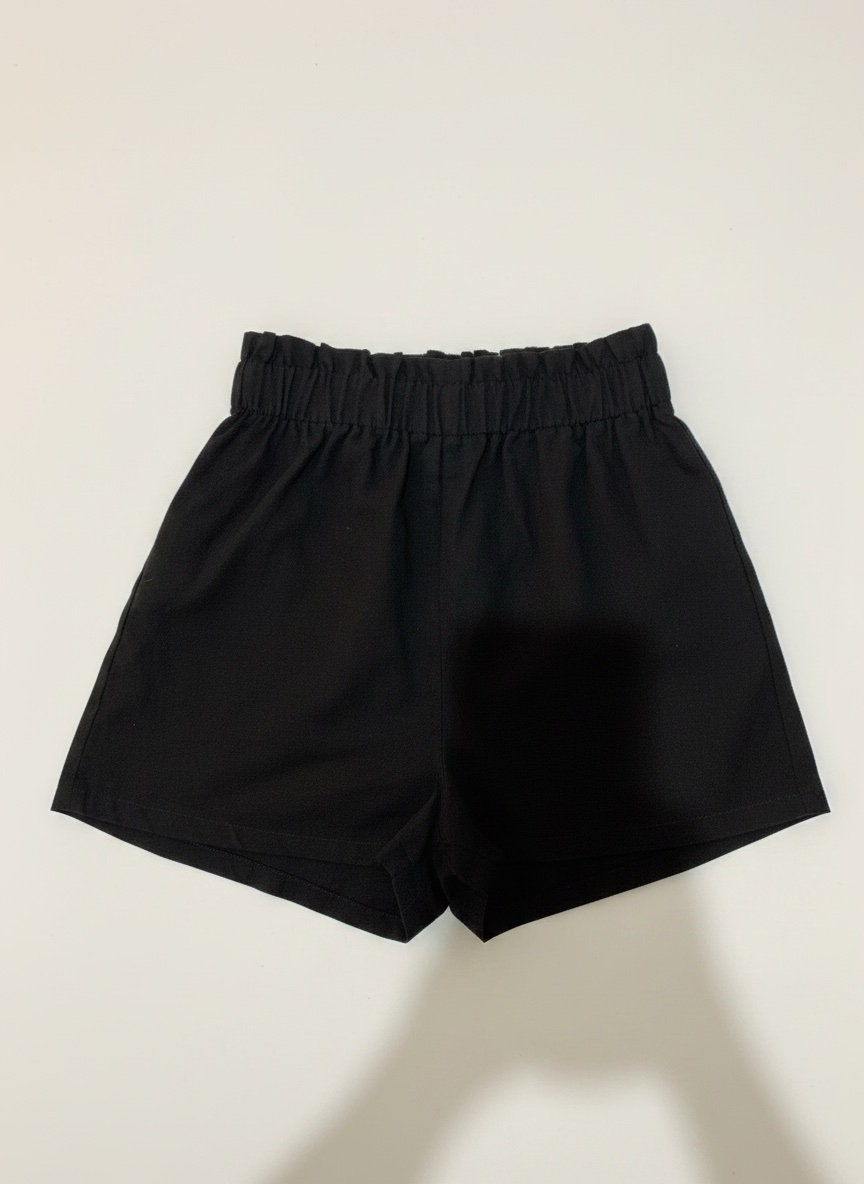 Short noir pour fillettes
