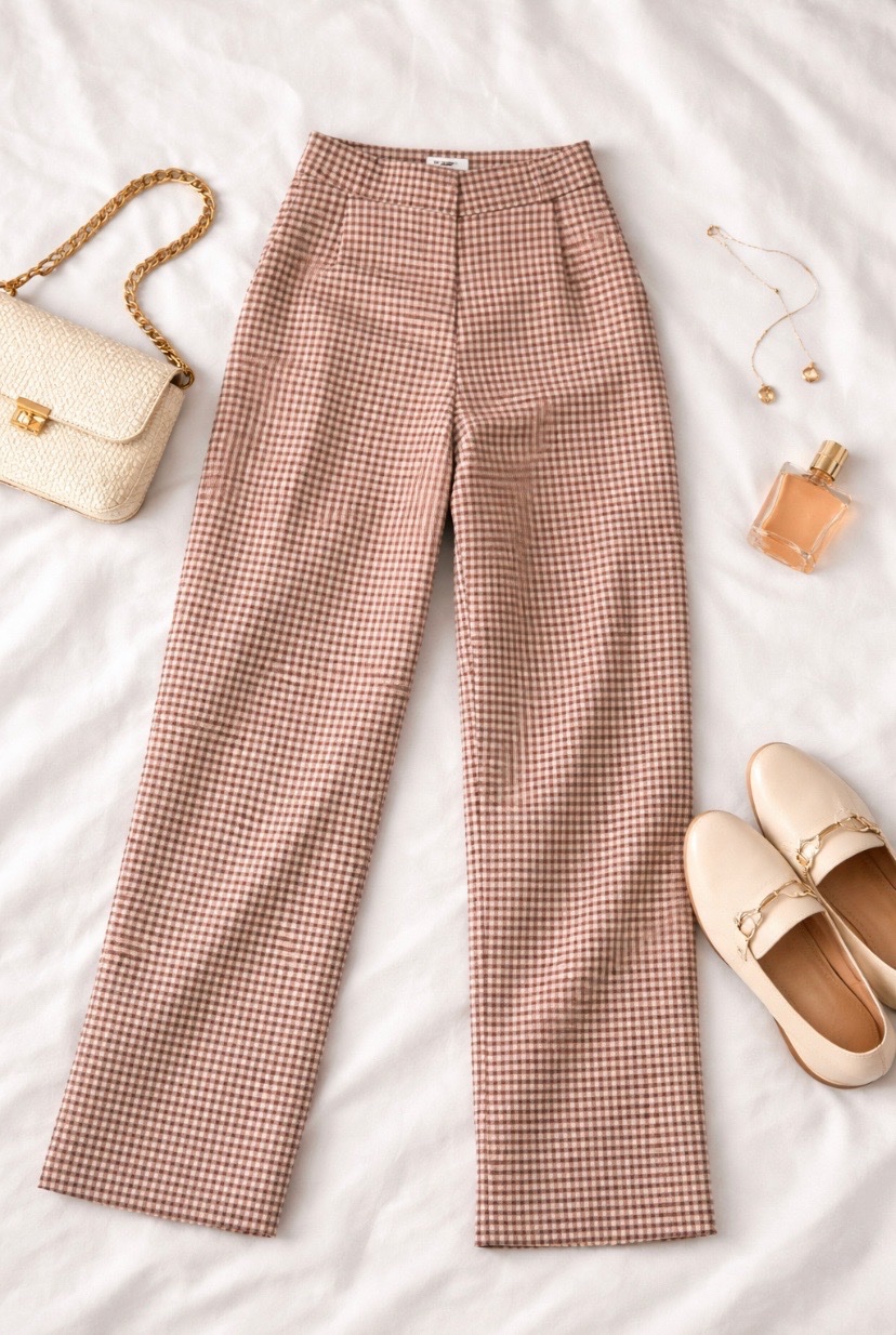 Pantalon de costume à carreaux 🧡