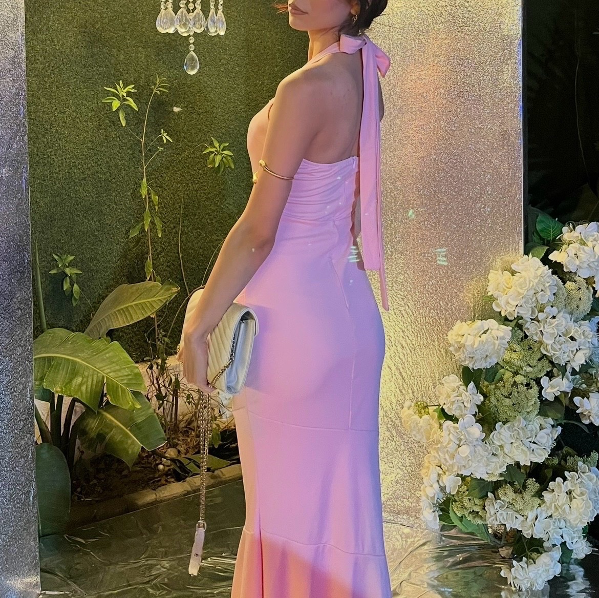 Robe soiree rose