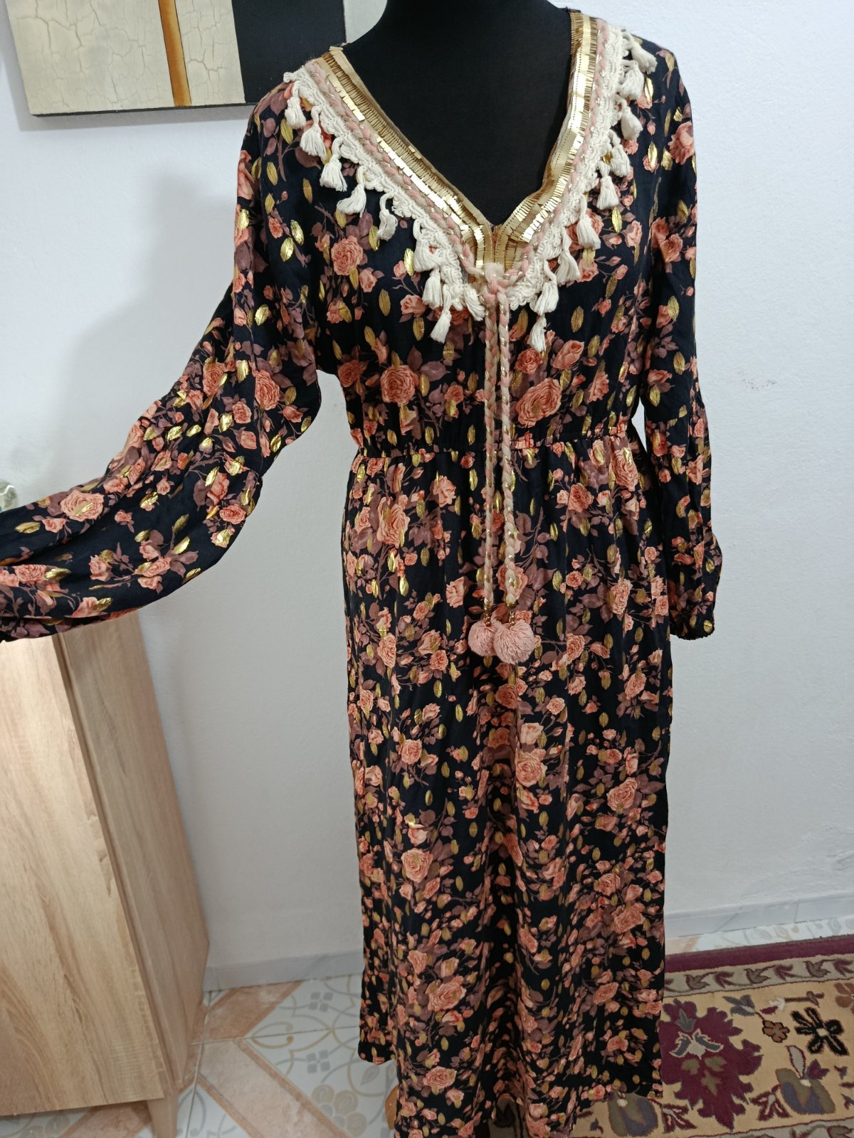 روبة كتان قماش بارد 