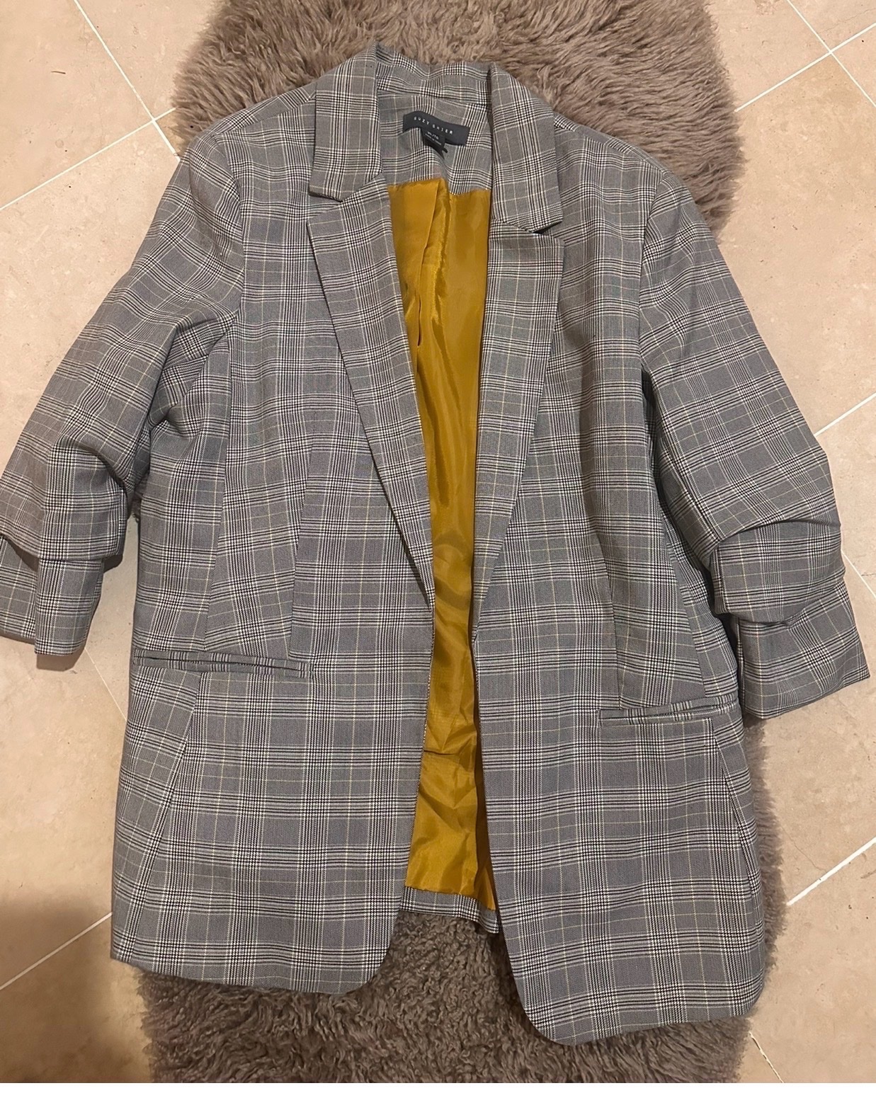 Blazer gris carreaux