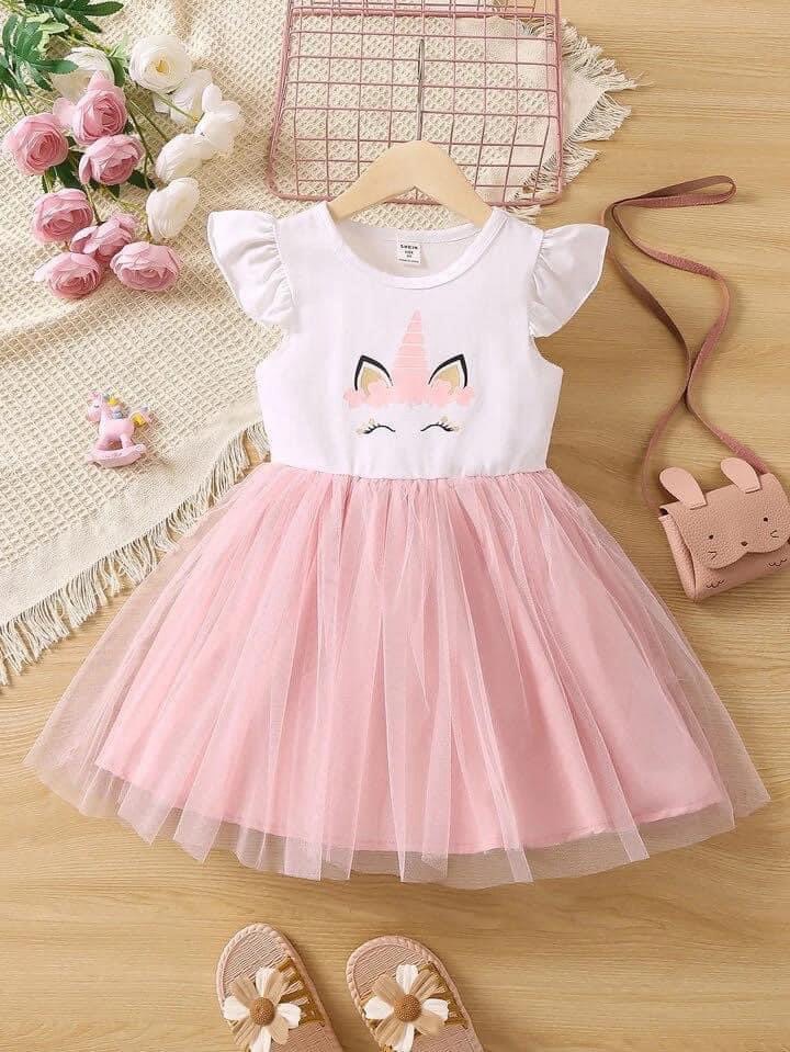 Robe fille 100% coton 