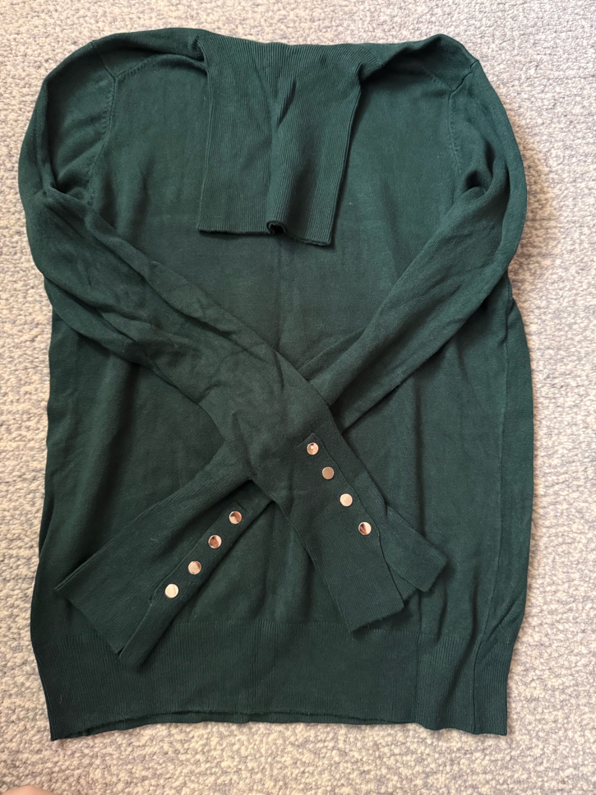 Pull col montant vert olive