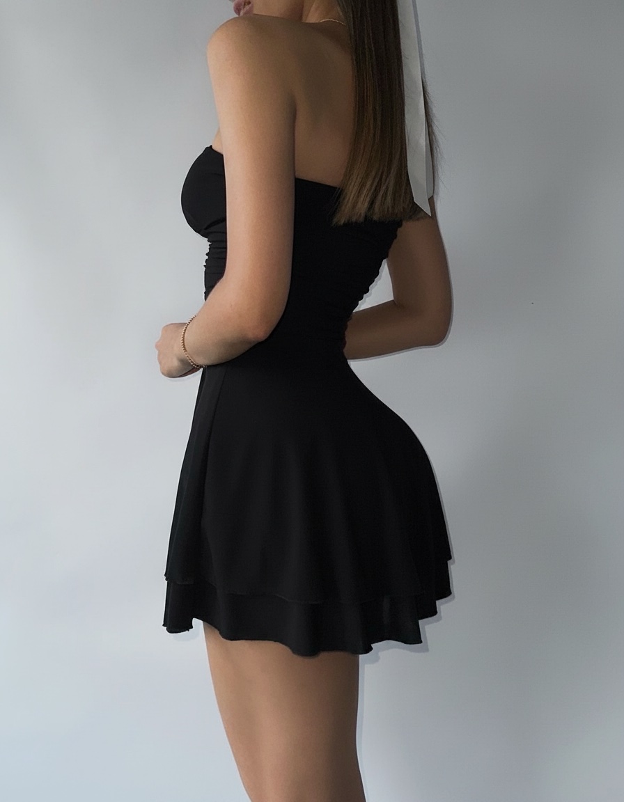 Mini black dress