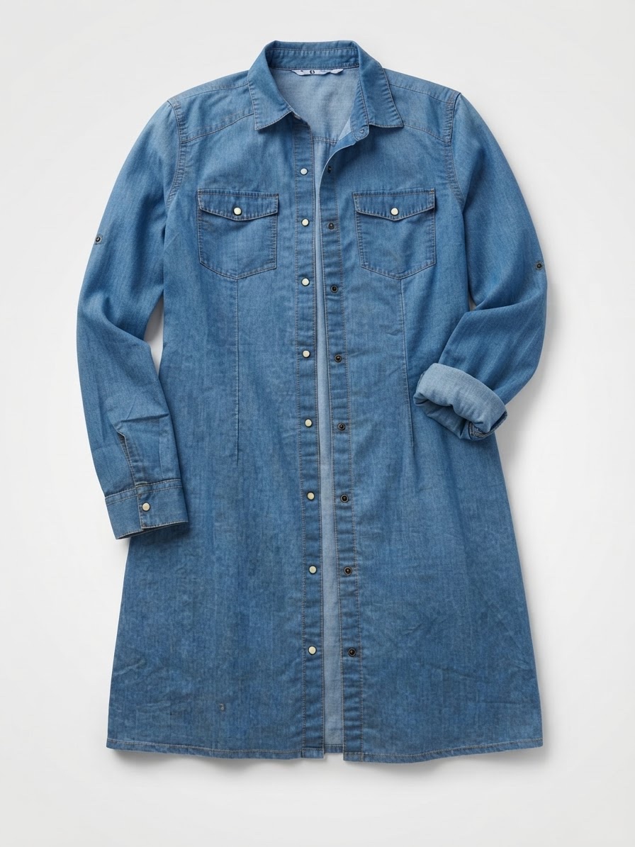 Robe denim fluide