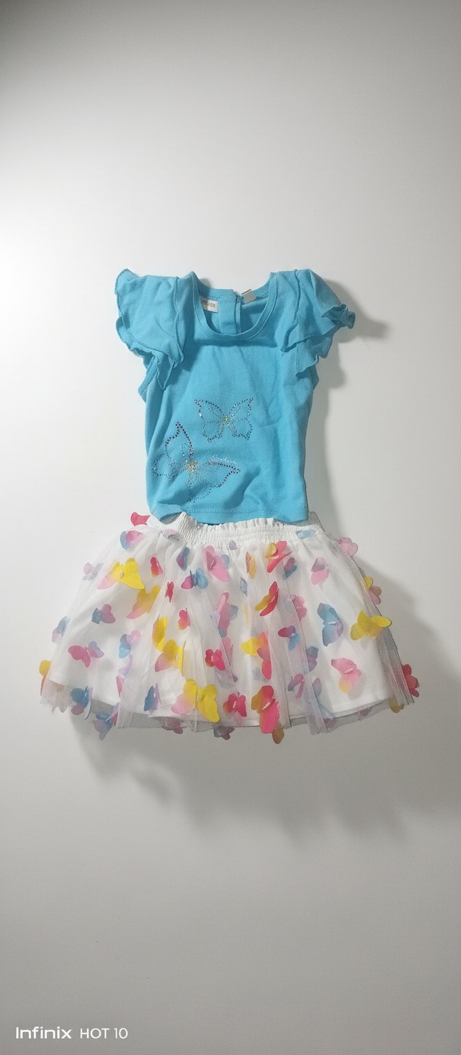 Jupe+pull importé pour fille 24 mois 