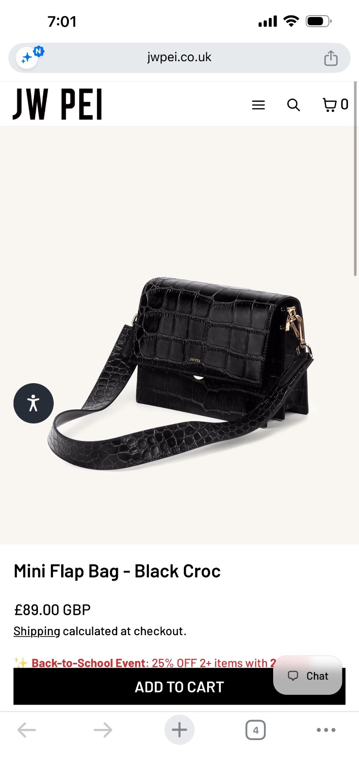 Mini flap bag 