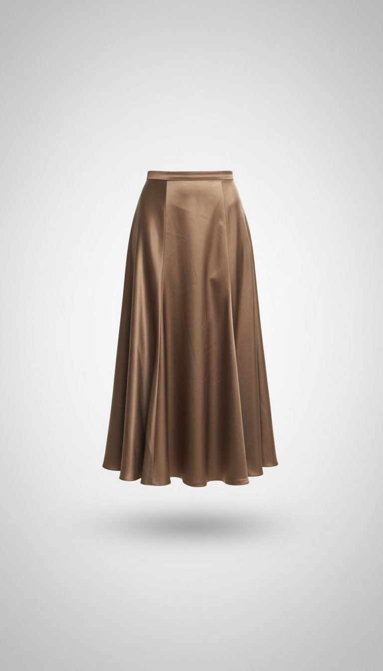 Jupe satin oversize 
