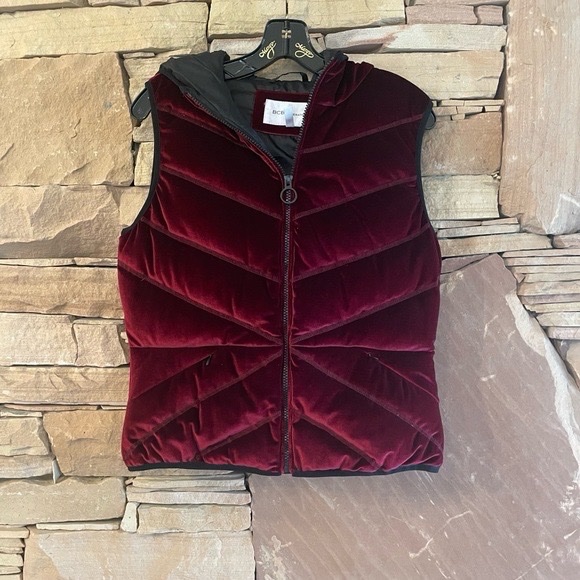 Doudoune velours burgandi 🍒
