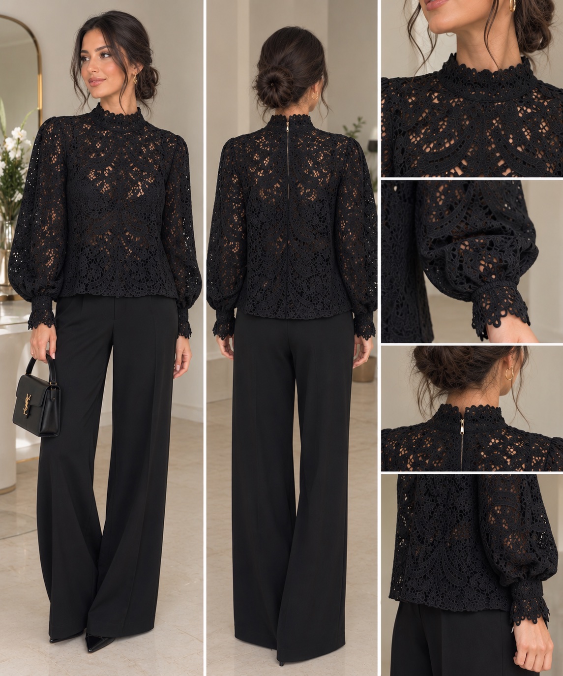 Chemise élégante en dentelle ✨💫