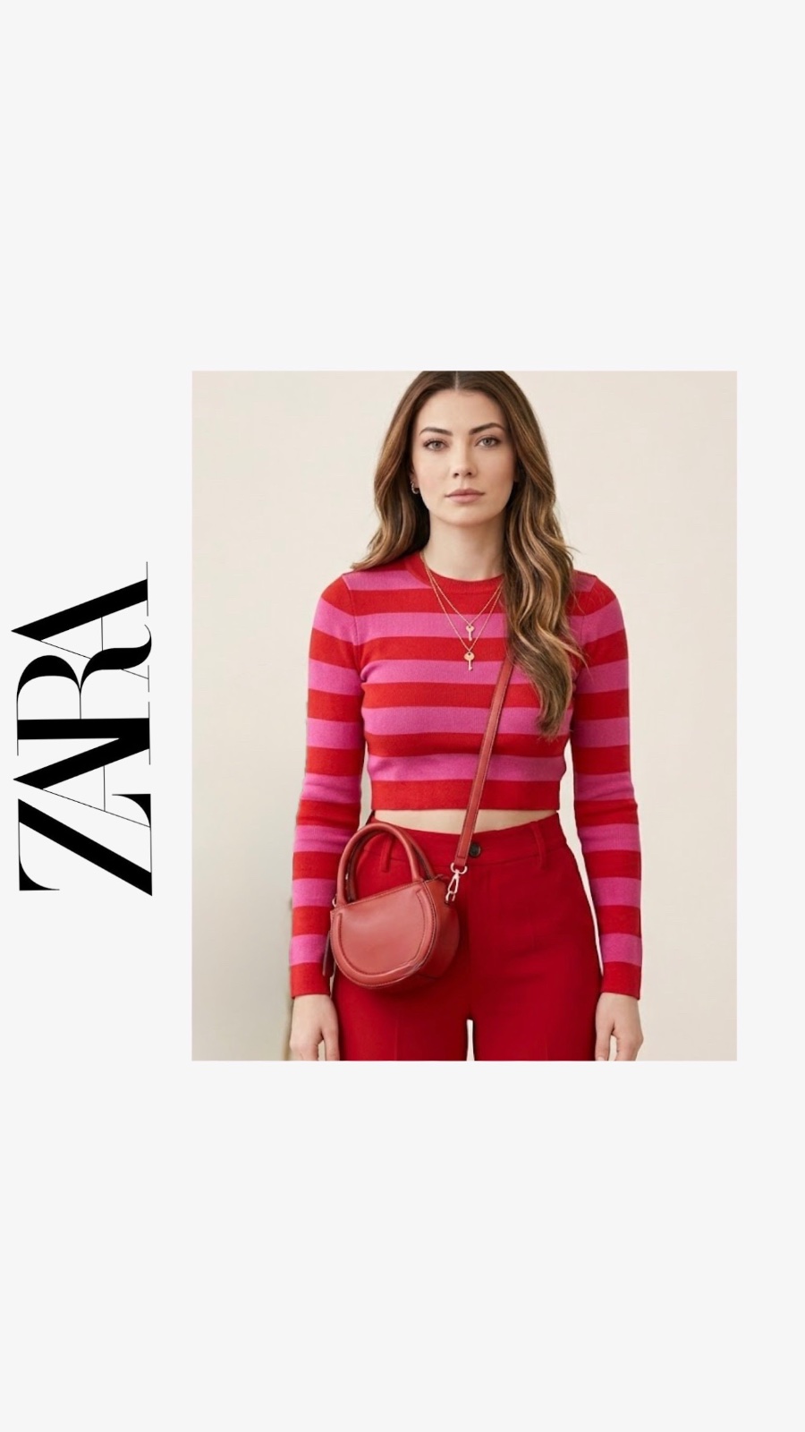 Pull ZARA rayé ♥️🩷