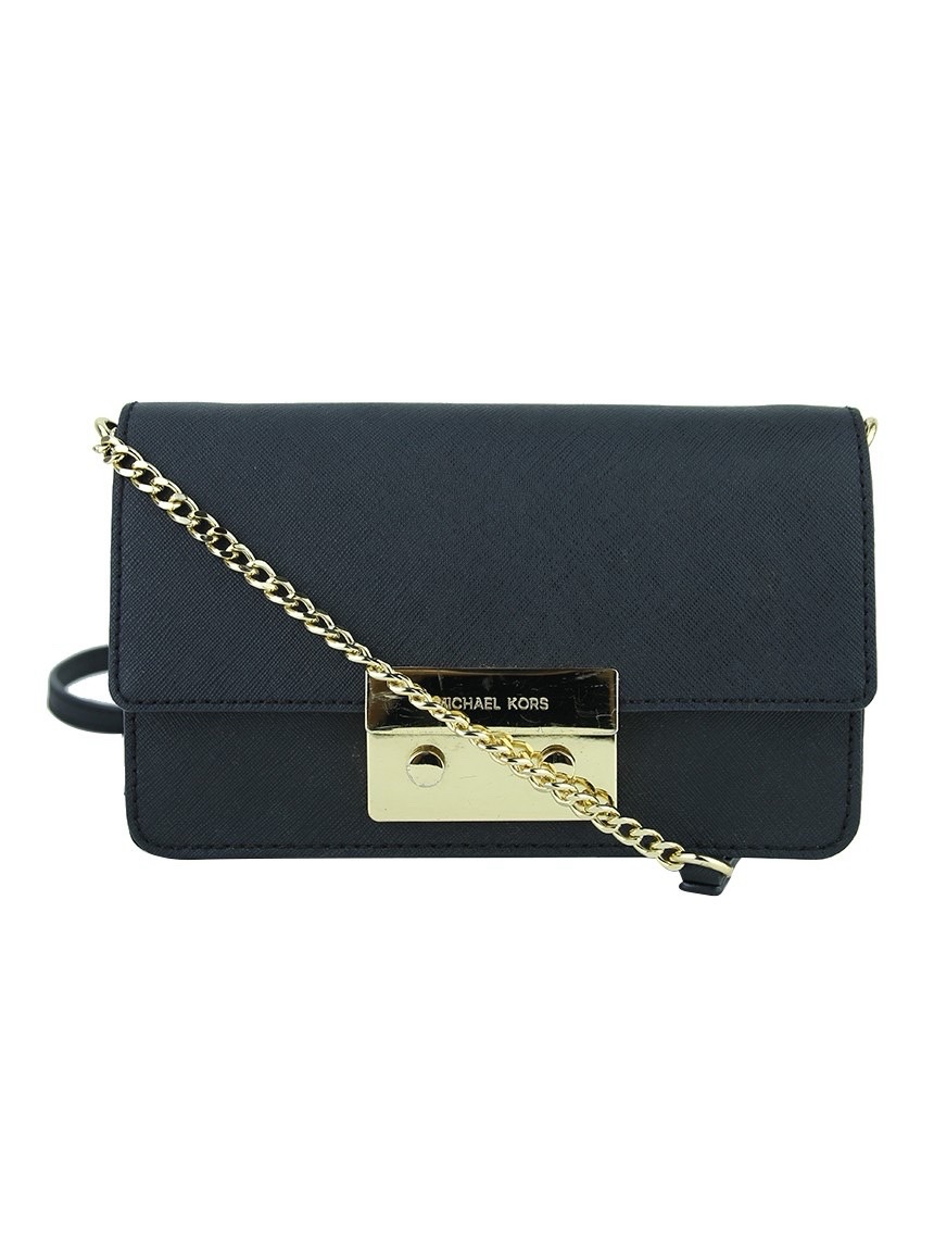 MICHAEL KORS Sloan Chain, bandoulière en cuir noir ✨