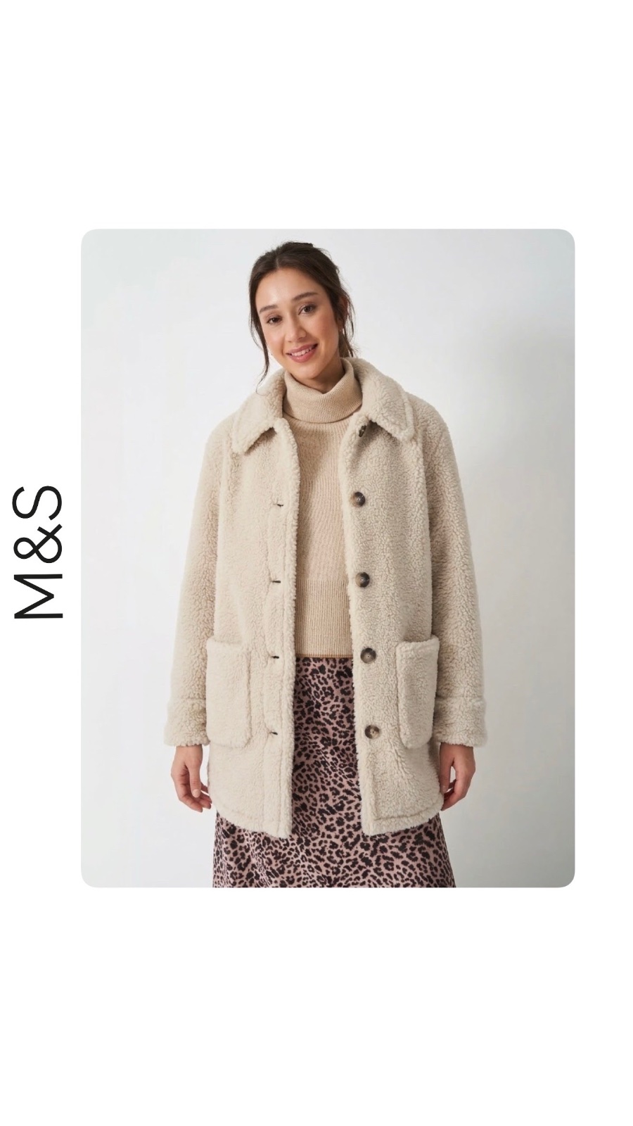 Veste beige Borg ✨🧸 Beige neutre