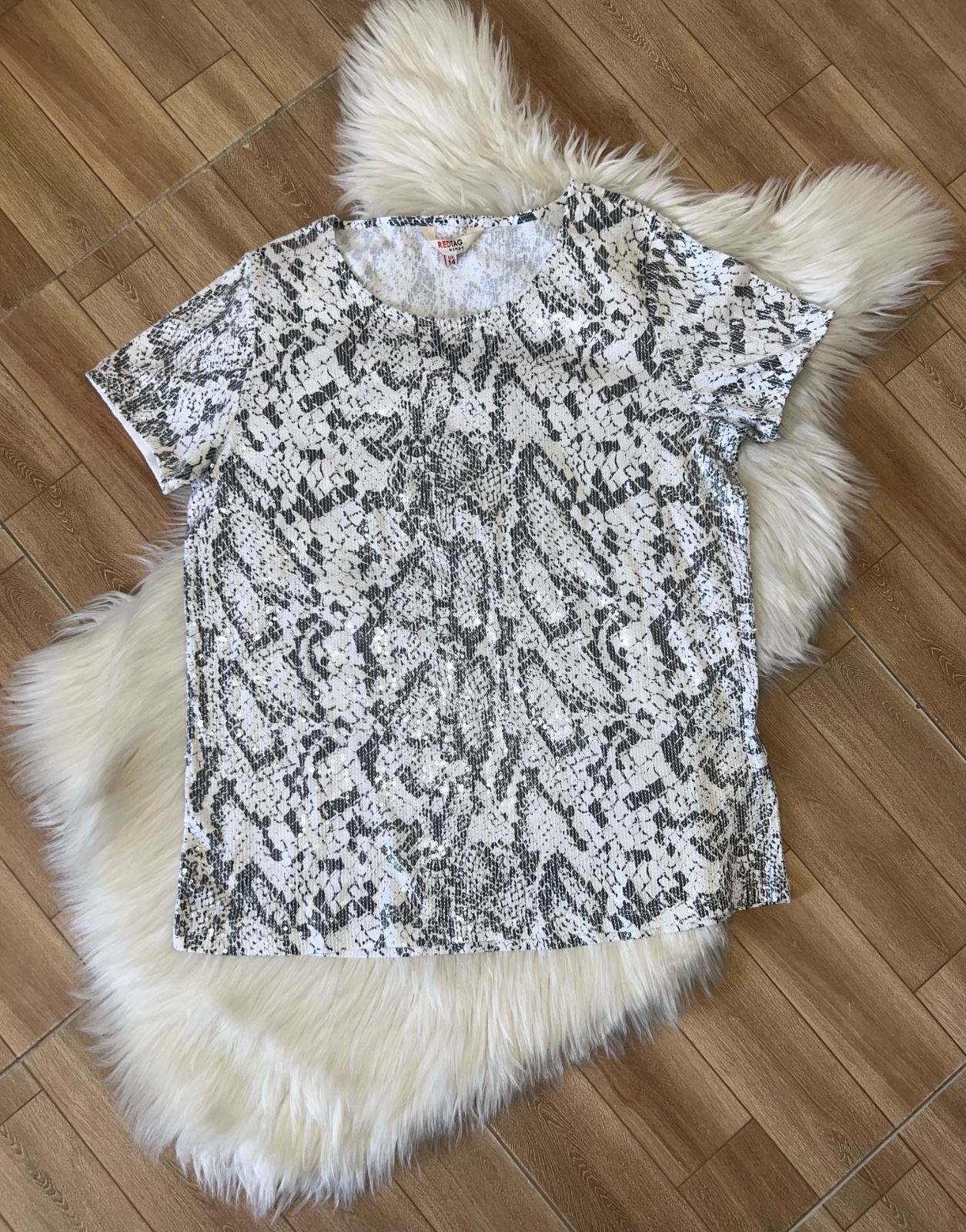 Pull pailleté taille US 14